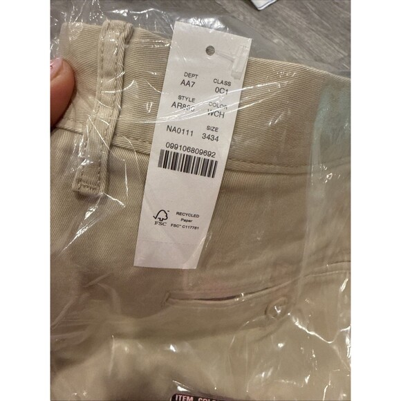 J.Crew 770™ Straight‑Fit Stretch Khaki Pants Mens 34x34 Weathered Chino NWT $98 - Picture 5 of 6